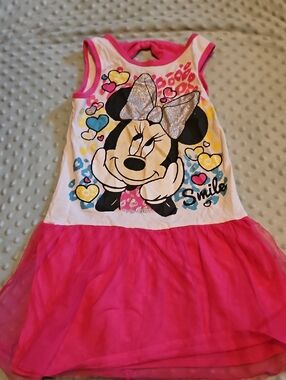 Disney Minnie Mouse Pink Tulle Tank Dress
